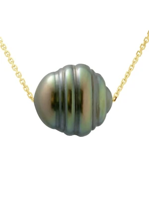 ATELIERS SAINT GERMAIN Złoty naszyjnik z perłą Tahiti - dł. 42 cm rozmiar: onesize