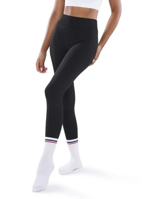 Athleas Legginsy sportowe "Ania" w kolorze czarnym rozmiar: M/L