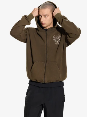 Athletic bluza z kapturem brązowa Klasyk