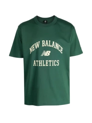 Athletics Zielona Koszulka z Odkrytymi Ramionami New Balance