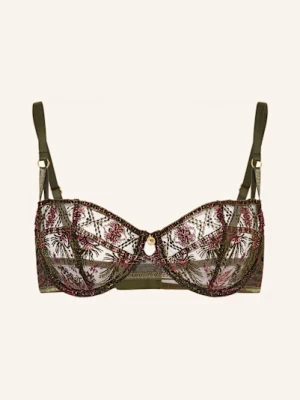 Aubade Biustonosz Z Fiszbinami Sound Of Heart Z Błyszczącą Przędzą gruen