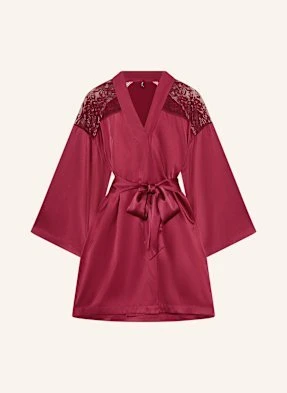 Aubade Kimono Damskie Midnight Whisper Z Jedwabiu rot