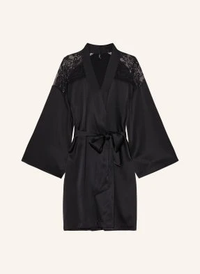 Aubade Kimono Damskie Midnight Whisper Z Jedwabiu schwarz