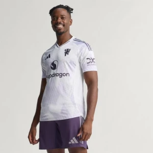 Autentyczna wyjazdowa koszulka Manchester United 25 / 26 Adidas biały