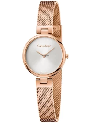 Autentyczny Zegarek - Elegancki Srebrny Zegarek Kwarcowy Calvin Klein