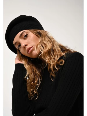 AUTHENTIC CASHMERE Kaszmirowa czapka "Liwi" w kolorze czarnym rozmiar: onesize