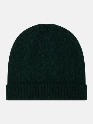AUTHENTIC CASHMERE Kaszmirowa czapka "Scott" w kolorze ciemnozielonym rozmiar: onesize