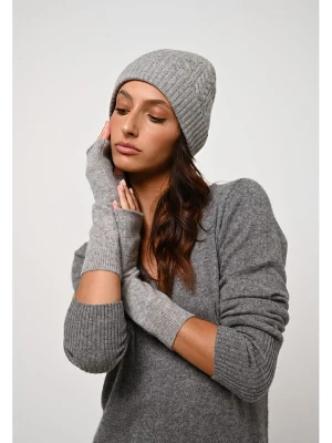 AUTHENTIC CASHMERE Kaszmirowa czapka "Scott" w kolorze szarym rozmiar: onesize