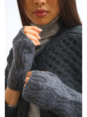 AUTHENTIC CASHMERE Kaszmirowe mankiety "Iris" w kolorze szarym rozmiar: onesize