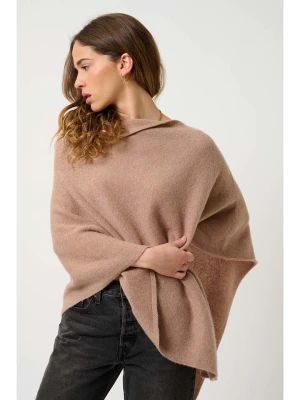 AUTHENTIC CASHMERE Kaszmirowe ponczo "Meryl" w kolorze beżowym rozmiar: XXL