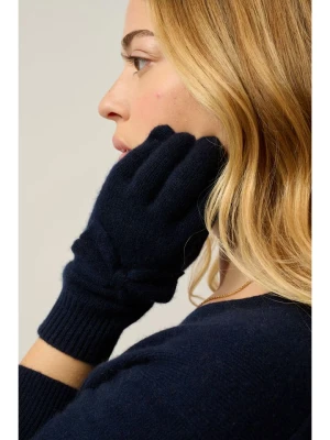 AUTHENTIC CASHMERE Kaszmirowe rękawiczki "Milo" w kolorze granatowym rozmiar: onesize