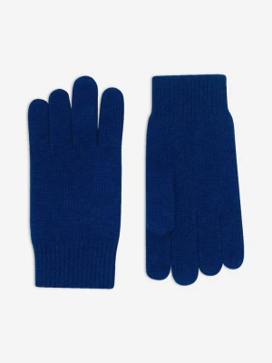 AUTHENTIC CASHMERE Kaszmirowe rękawiczki "Roc" w kolorze niebieskim rozmiar: onesize