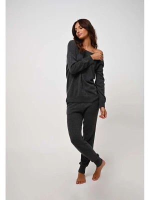 AUTHENTIC CASHMERE Kaszmirowe spodnie "Ferrand" w kolorze antracytowym rozmiar: XL