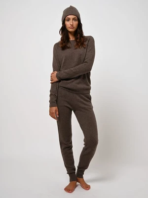 AUTHENTIC CASHMERE Kaszmirowe spodnie "Ferrand" w kolorze brązowym rozmiar: XL