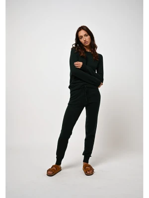 AUTHENTIC CASHMERE Kaszmirowe spodnie "Ferrand" w kolorze ciemnozielonym rozmiar: S