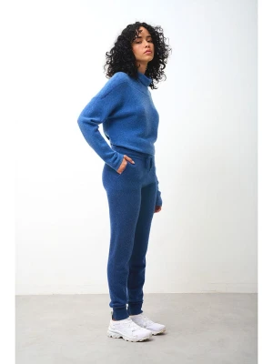 AUTHENTIC CASHMERE Kaszmirowe spodnie "Ferrand" w kolorze niebieskim rozmiar: XXL