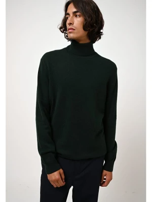 AUTHENTIC CASHMERE Kaszmirowy golf "Bange" w kolorze ciemnozielonym rozmiar: M