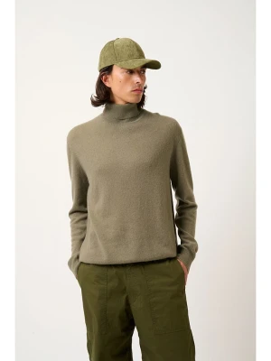 AUTHENTIC CASHMERE Kaszmirowy golf "Bange" w kolorze khaki rozmiar: S