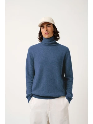 AUTHENTIC CASHMERE Kaszmirowy golf "Bange" w kolorze niebieskim rozmiar: M