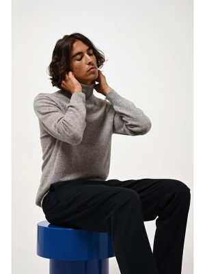 AUTHENTIC CASHMERE Kaszmirowy golf "Bange" w kolorze szarym rozmiar: XXL