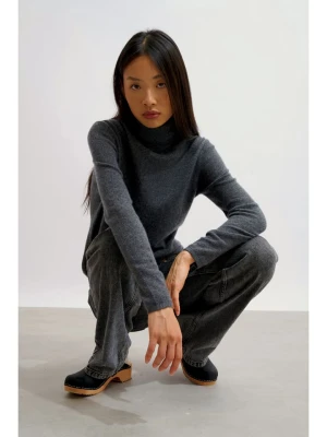 AUTHENTIC CASHMERE Kaszmirowy golf "Bise" w kolorze antracytowym rozmiar: S