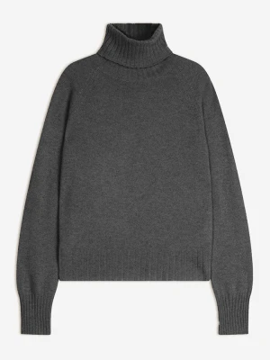 AUTHENTIC CASHMERE Kaszmirowy golf "Cassy" w kolorze antracytowym rozmiar: L