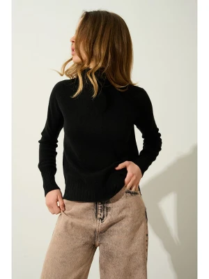AUTHENTIC CASHMERE Kaszmirowy golf "Cassy" w kolorze czarnym rozmiar: XL