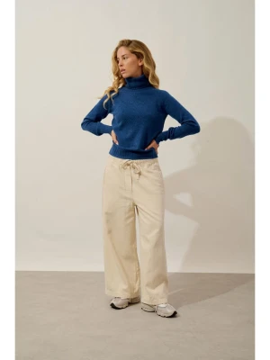 AUTHENTIC CASHMERE Kaszmirowy golf "Cassy" w kolorze niebieskim rozmiar: L