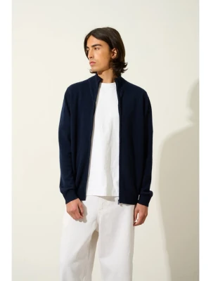 AUTHENTIC CASHMERE Kaszmirowy kardigan "Albaron" w kolorze granatowym rozmiar: XL