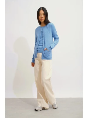 AUTHENTIC CASHMERE Kaszmirowy kardigan "Caron" w kolorze błękitnym rozmiar: S