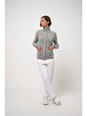 AUTHENTIC CASHMERE Kaszmirowy kardigan "Caron" w kolorze szarym rozmiar: XXL