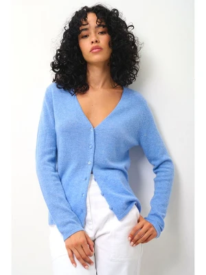 AUTHENTIC CASHMERE Kaszmirowy kardigan "Chalais" w kolorze błękitnym rozmiar: XL