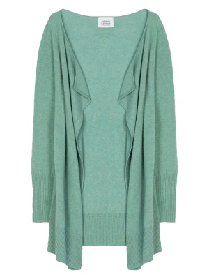 AUTHENTIC CASHMERE Kaszmirowy kardigan "Chesery" w kolorze turkusowym rozmiar: M