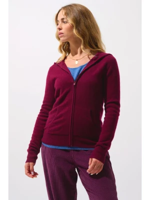 AUTHENTIC CASHMERE Kaszmirowy kardigan "Colombis" w kolorze bordowym rozmiar: M