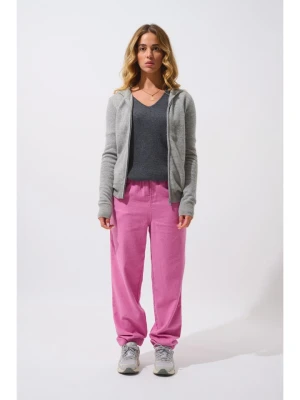 AUTHENTIC CASHMERE Kaszmirowy kardigan "Colombis" w kolorze jasnoszarym rozmiar: S