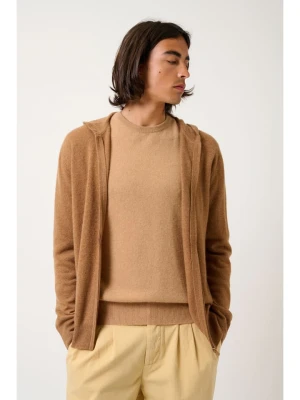 AUTHENTIC CASHMERE Kaszmirowy kardigan "Neurre" w kolorze jasnobrązowym rozmiar: S