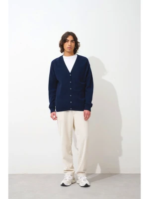 AUTHENTIC CASHMERE Kaszmirowy kardigan "Pipa" w kolorze granatowym rozmiar: M