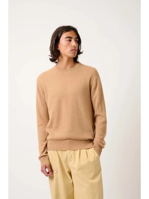 AUTHENTIC CASHMERE Kaszmirowy sweter "Aigliére" w kolorze jasnobrązowym rozmiar: XL