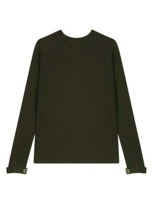 AUTHENTIC CASHMERE Kaszmirowy sweter "Assia" w kolorze ciemnozielonym rozmiar: XL