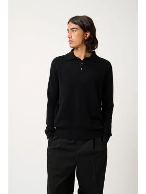 AUTHENTIC CASHMERE Kaszmirowy sweter "Charvet" w kolorze czarnym rozmiar: L