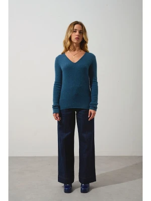 AUTHENTIC CASHMERE Kaszmirowy sweter "Chelsea" w kolorze niebieskim rozmiar: M