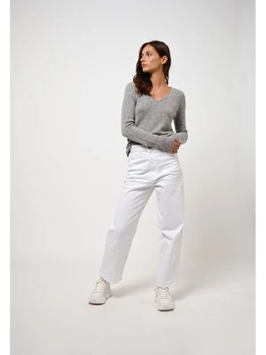 AUTHENTIC CASHMERE Kaszmirowy sweter "Chelsea" w kolorze szarym rozmiar: M