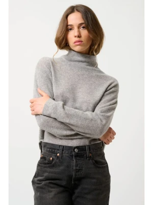 AUTHENTIC CASHMERE Kaszmirowy sweter "Cheviot" w kolorze szarym rozmiar: S