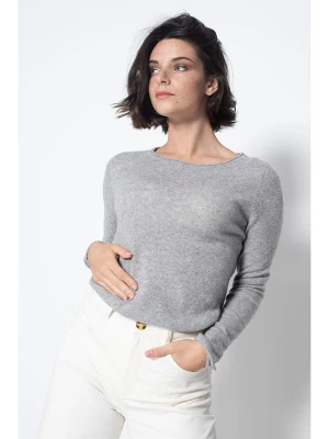 AUTHENTIC CASHMERE Kaszmirowy sweter "Criou" w kolorze szarym rozmiar: M