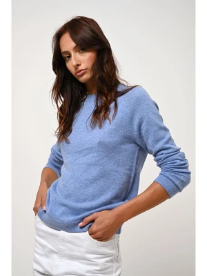 AUTHENTIC CASHMERE Kaszmirowy sweter "Ecrin" w kolorze czerwonym błękitnym rozmiar: S