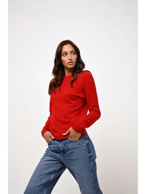 AUTHENTIC CASHMERE Kaszmirowy sweter "Ecrin" w kolorze czerwonym rozmiar: L