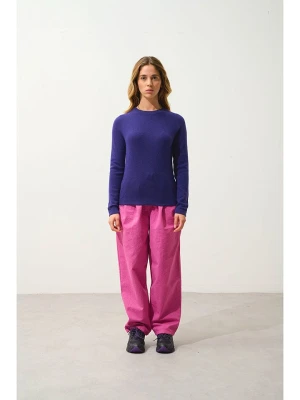 AUTHENTIC CASHMERE Kaszmirowy sweter "Ecrin" w kolorze fioletowym rozmiar: L