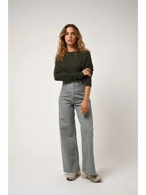 AUTHENTIC CASHMERE Kaszmirowy sweter "Ecrin" w kolorze khaki rozmiar: M