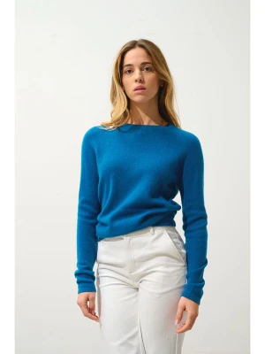 AUTHENTIC CASHMERE Kaszmirowy sweter "Ecrin" w kolorze niebieskim rozmiar: M