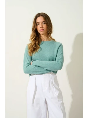AUTHENTIC CASHMERE Kaszmirowy sweter "Ecrin" w kolorze turkusowym rozmiar: XL